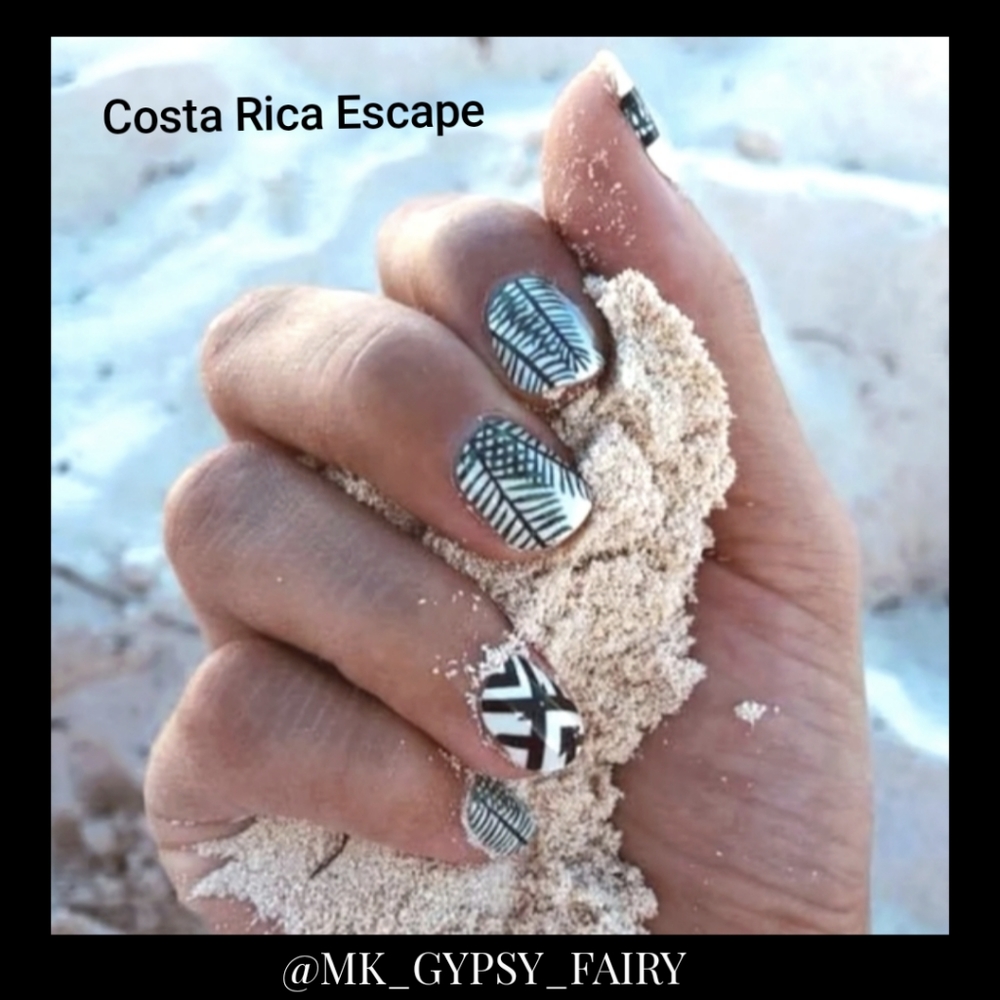 Costa Rica Escape + Teal We Meet Again Color Street Nail Polish Strips Manicure - Picture 7 of 12